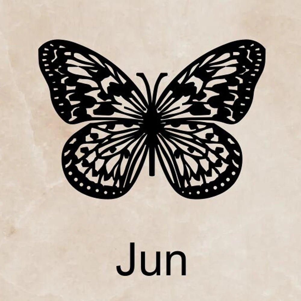 Celestial Butterfly - Birth Month Name Necklace - Haye Nii