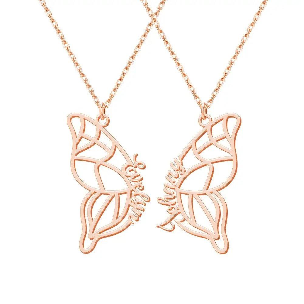 Twin Wings - Name Necklace Set - Haye Nii