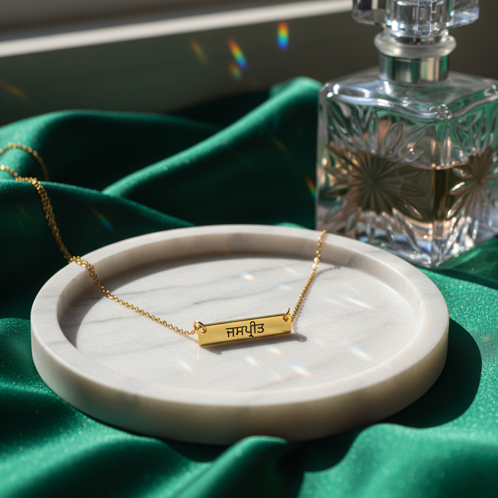 Custom Nameplate Necklace in Any Language