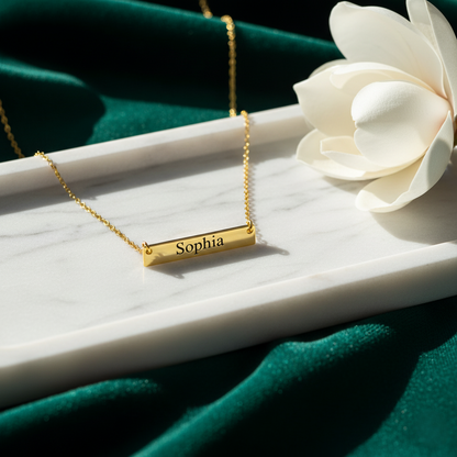 Custom Nameplate Necklace in Any Language