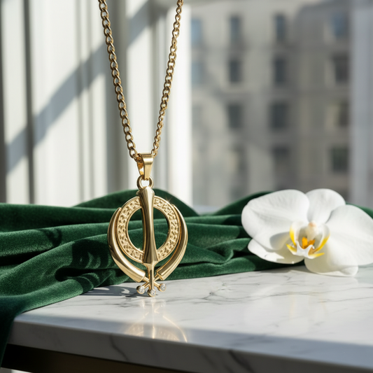 Sikh Khanda Necklace