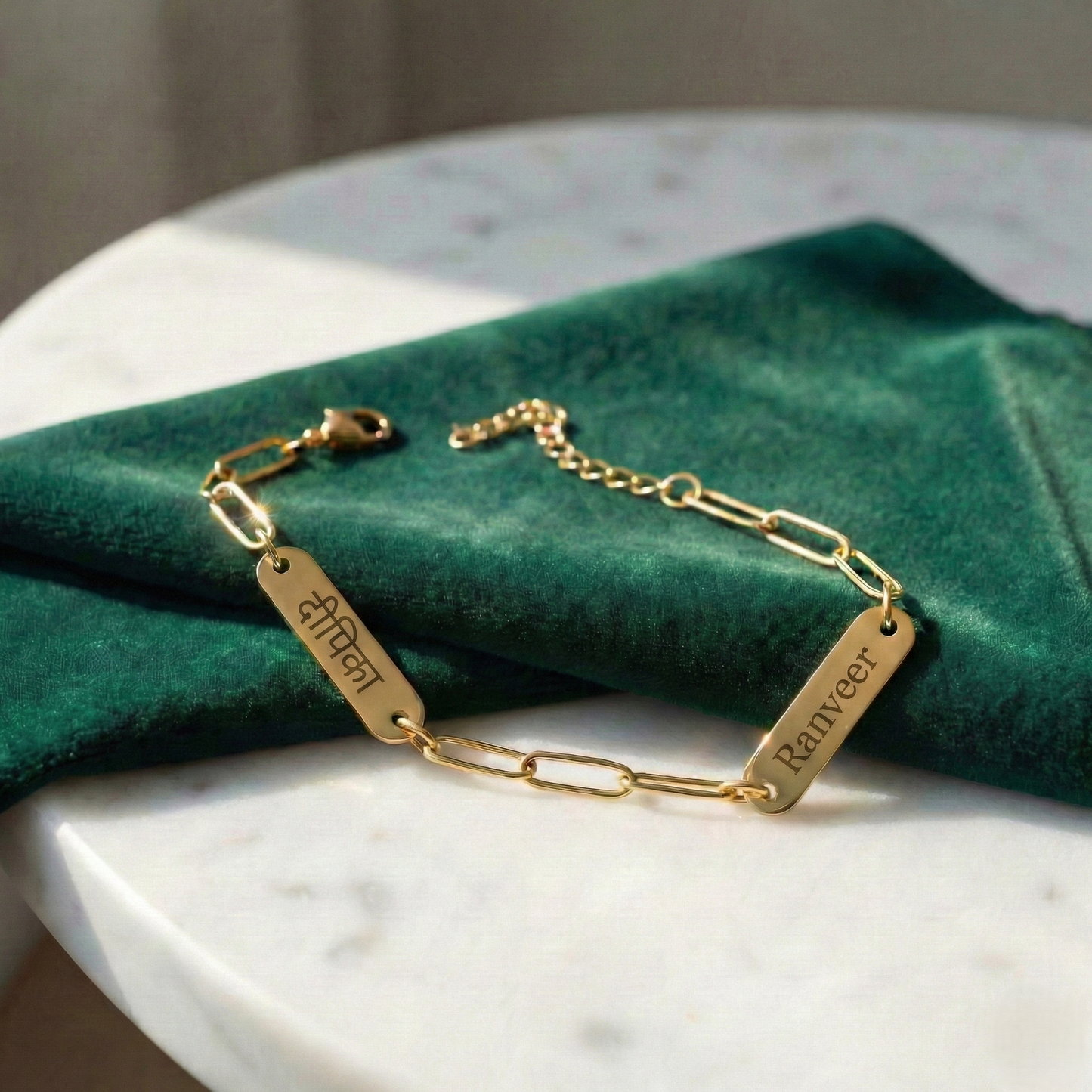 Mini Bar Bracelet | Custom Engraved Name Bar Bracelet - HayeNii