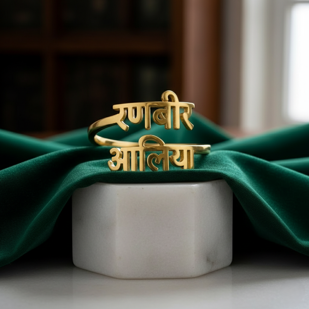 Double Name Custom Ring | Two Names Ring - HayeNii
