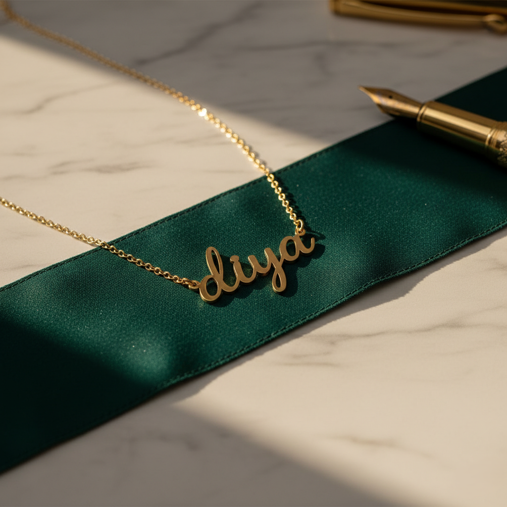 Custom English Name Necklace | Personalized Jewelry
