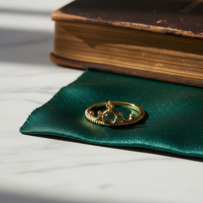 Crown Projection Ring | Custom Hidden Photo Projection Jewelry