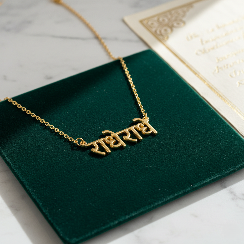 Custom Hindi Name Necklace | Personalized Jewelry