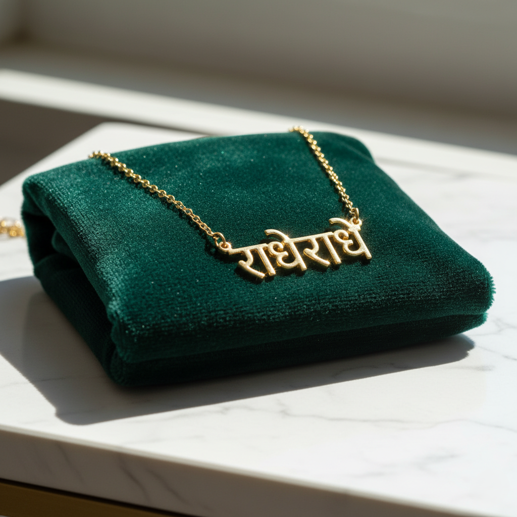 Custom Hindi Name Necklace | Personalized Jewelry