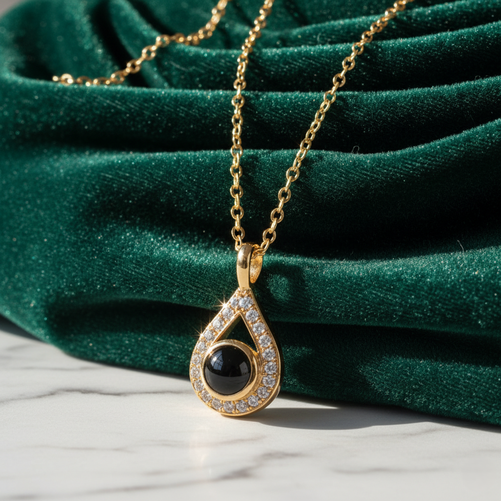 Pearl Projection Pendant | Custom Hidden Photo Projection Necklace - HayeNii