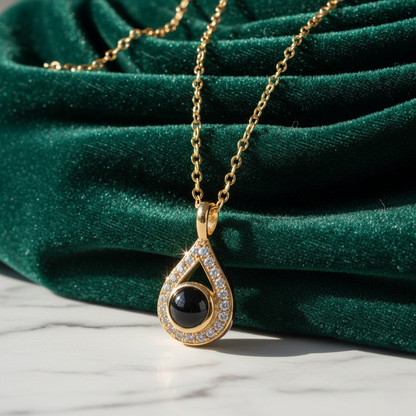 Pearl Projection Pendant | Custom Hidden Photo Projection Necklace - HayeNii