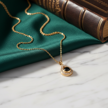 Pearl Projection Pendant | Custom Hidden Photo Projection Necklace - HayeNii