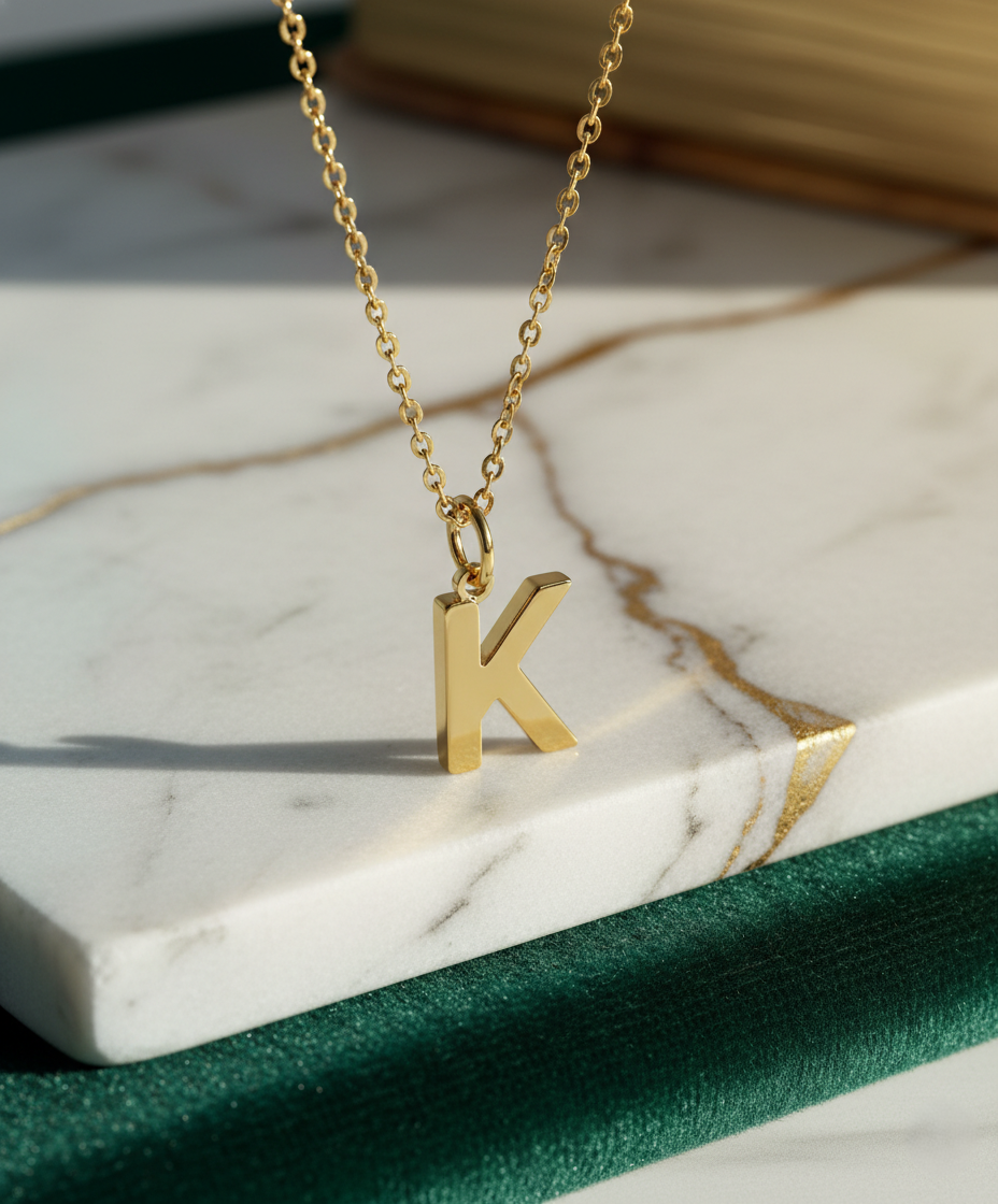 Personalized Initial Necklace | One Letter Custom Necklace