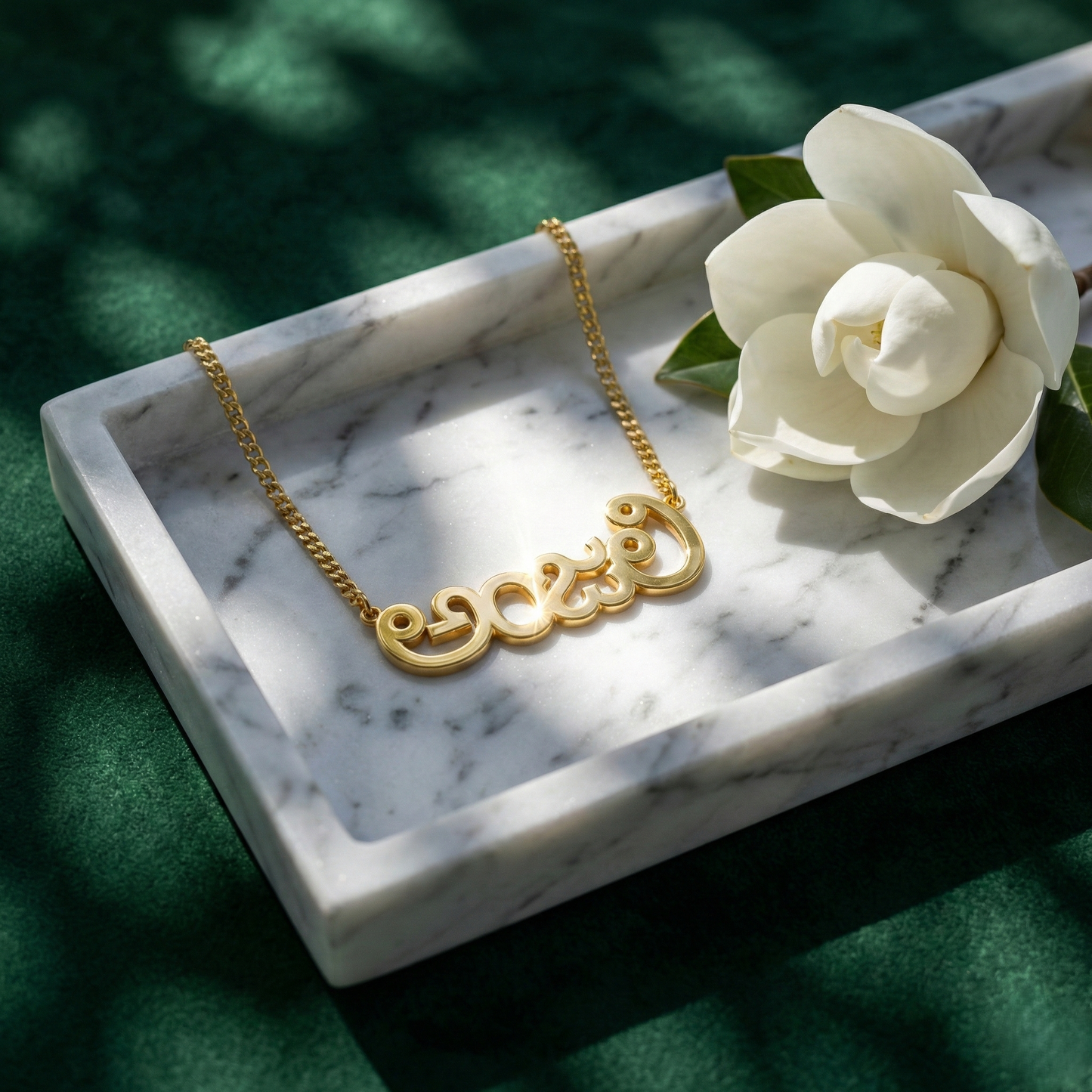 Custom Telugu Name Necklace | Personalized Telugu Script Jewelry