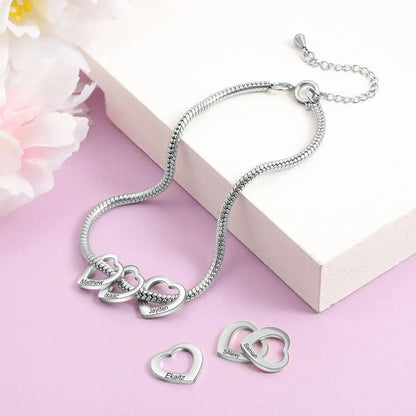 Family Heart Bracelet - Haye Nii