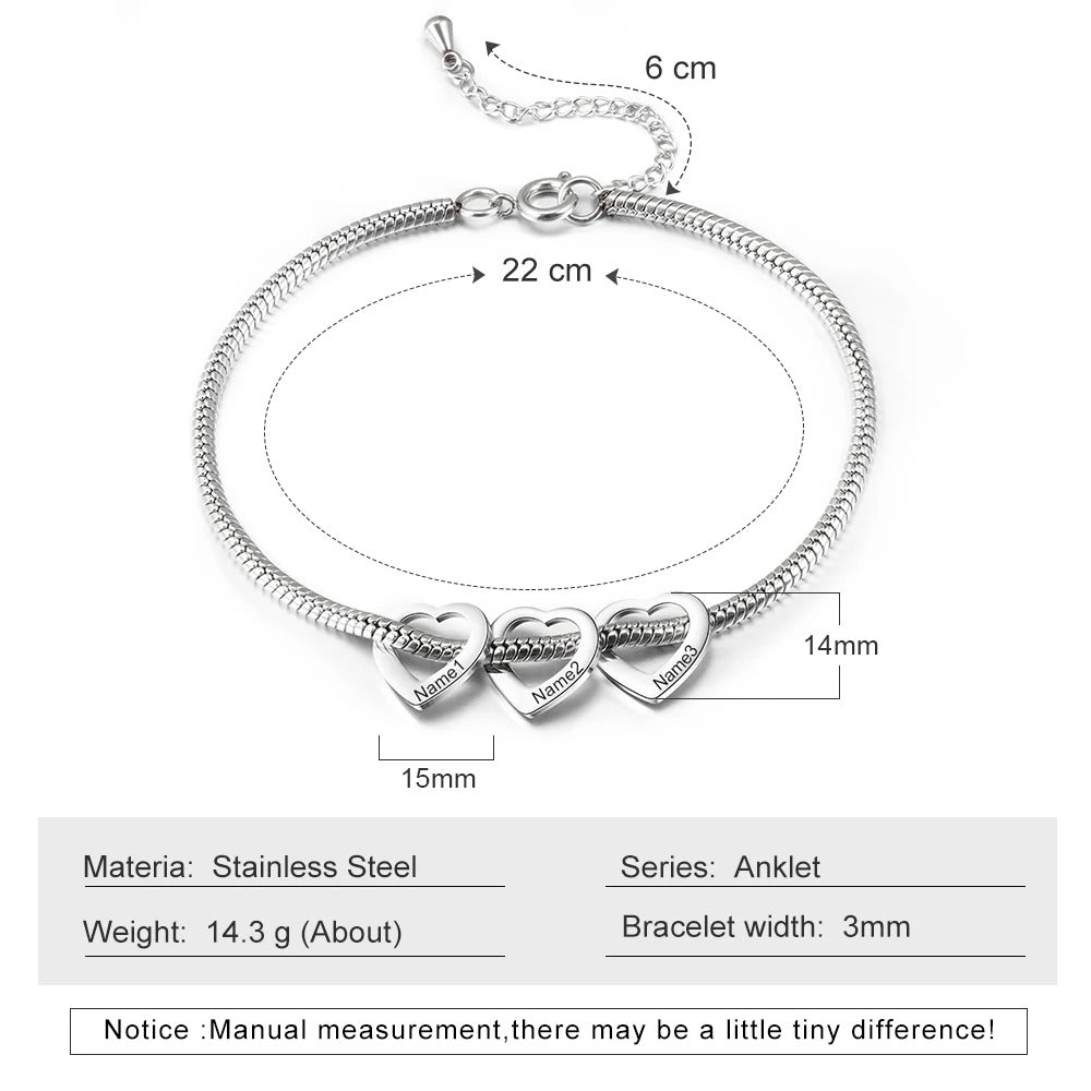 Family Heart Bracelet - Haye Nii