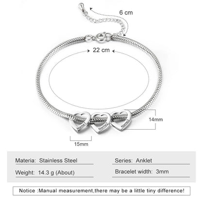 Family Heart Bracelet - Haye Nii