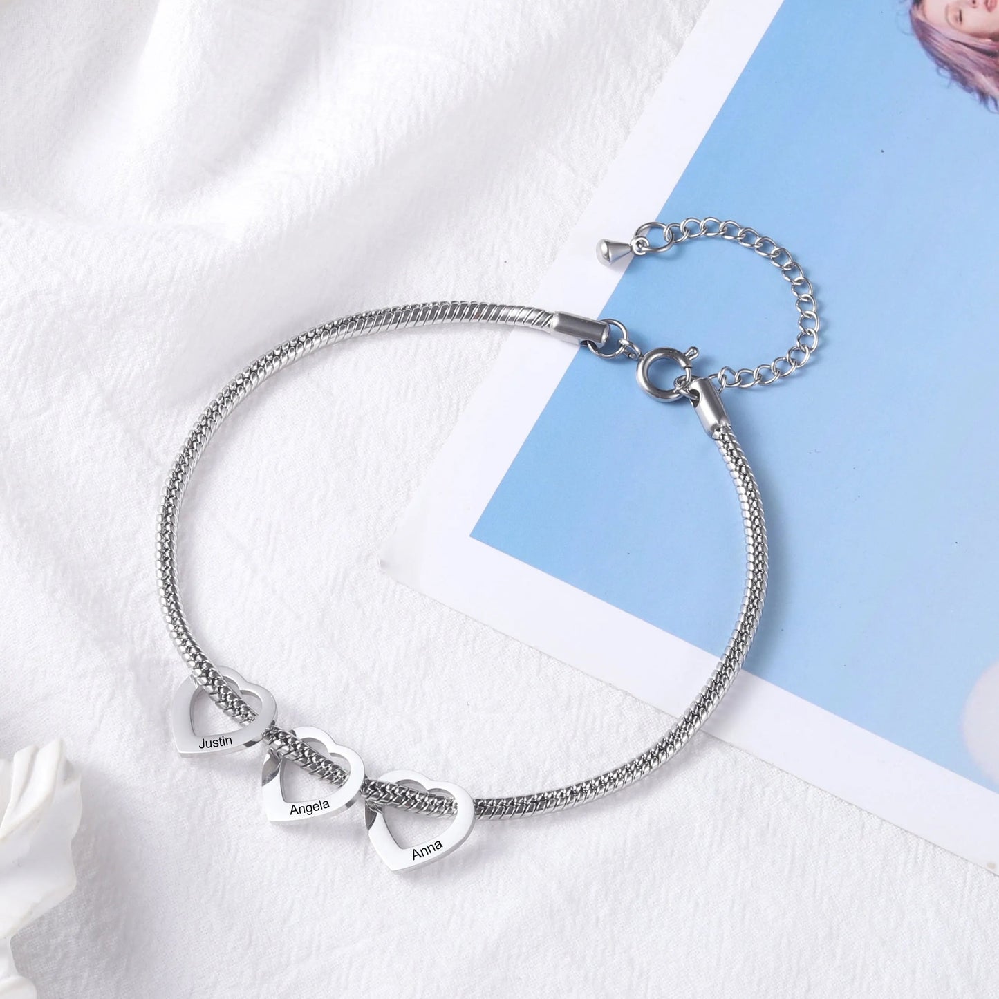 Family Heart Bracelet - Haye Nii