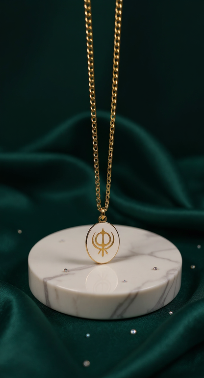 Sikh Khanda Pendant Necklace | Symbol of Strength, Unity & Faith
