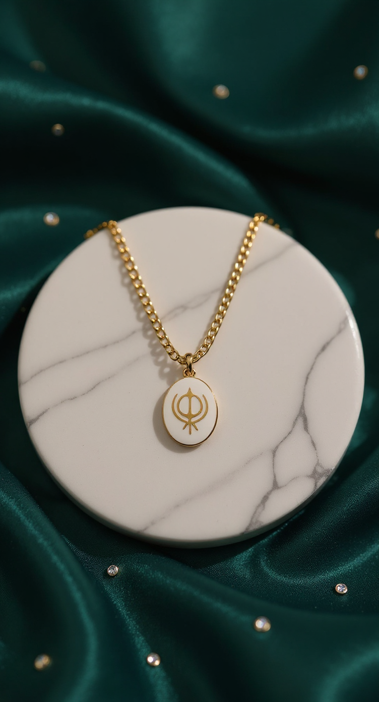 Sikh Khanda Pendant Necklace | Symbol of Strength, Unity & Faith