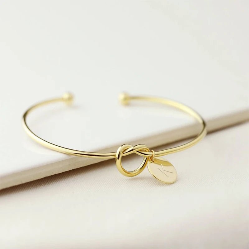 Knotted Initial Bracelet - Haye Nii