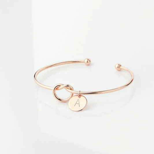 Knotted Initial Bracelet - Haye Nii