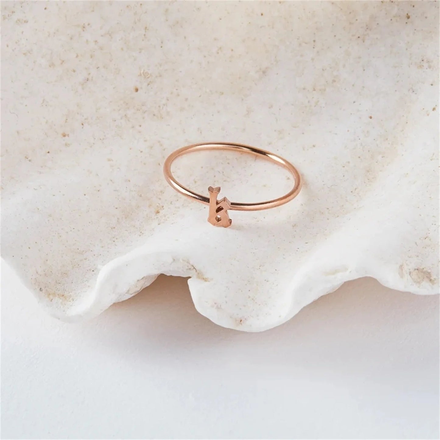 Personalized Initial Ring - HayeNii - Haye Nii