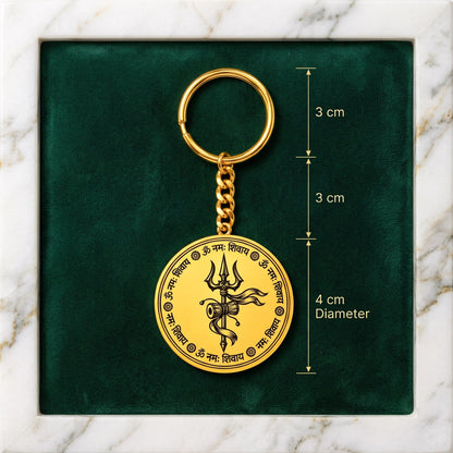 Size of the round keychain: 3 cm ring, 3 cm chain and a 4 cm plate