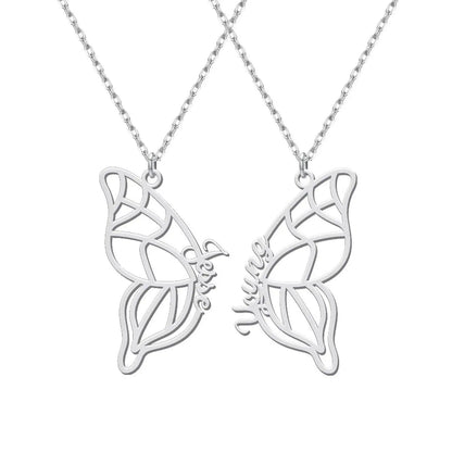 Twin Wings - Name Necklace Set - Haye Nii