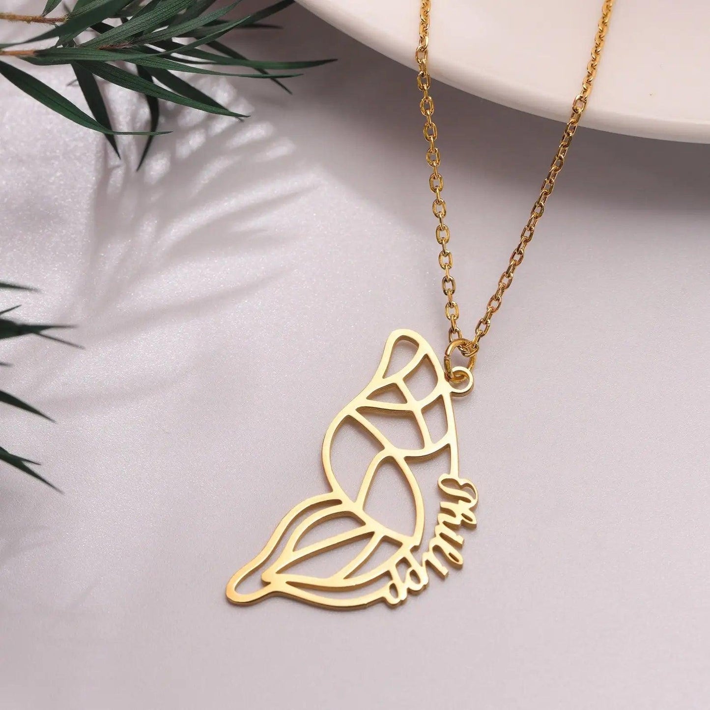 Twin Wings - Name Necklace Set - Haye Nii