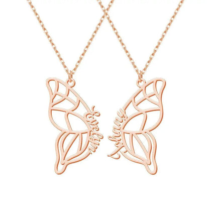 Twin Wings - Name Necklace Set - Haye Nii