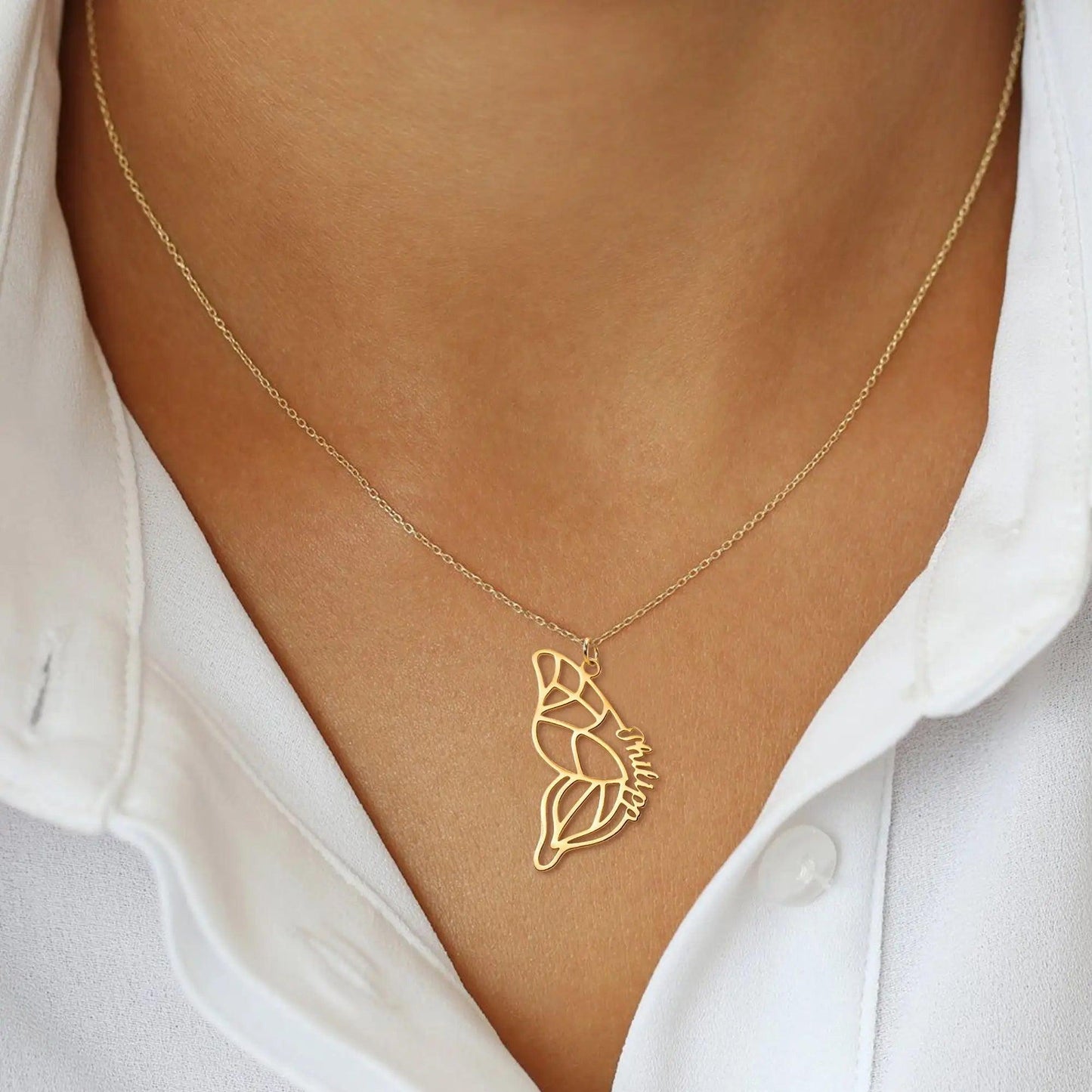 Twin Wings - Name Necklace Set - Haye Nii
