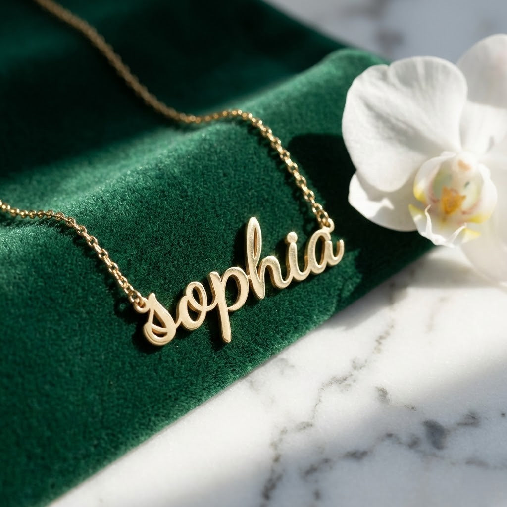 Custom English Name Necklace | Personalized Jewelry