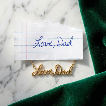 Scripted Bracelet | Custom Handwriting Engraved Jewelry - HayeNii